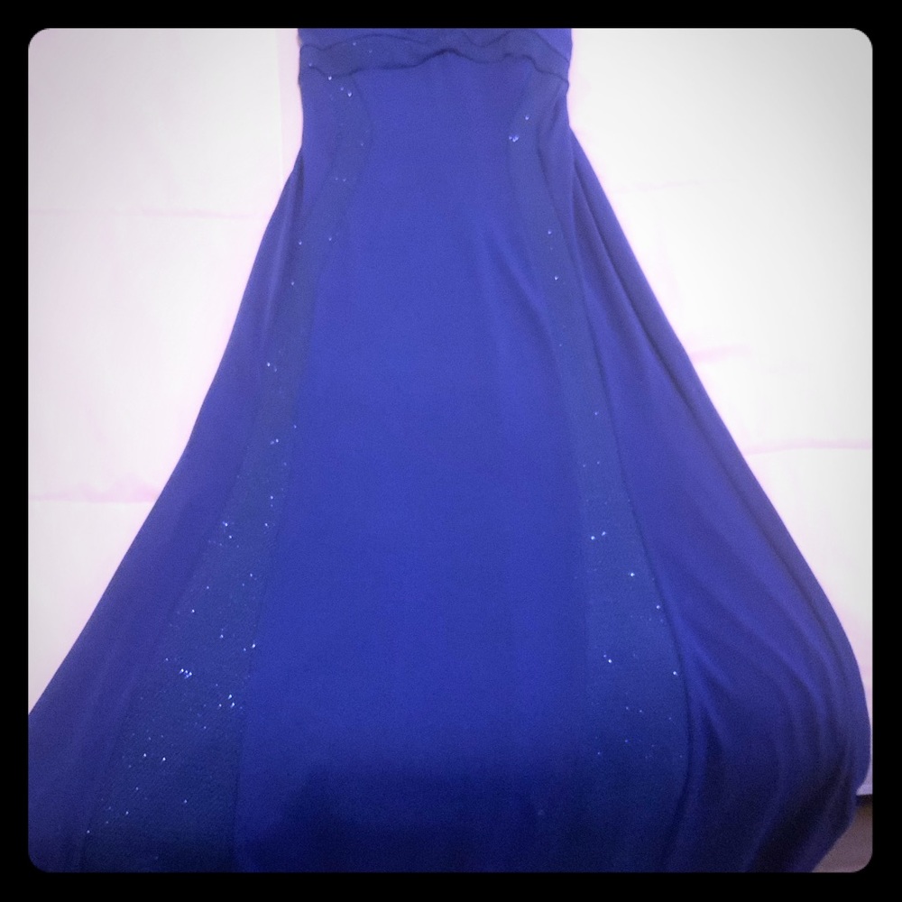 Women’s maxi dress / navy blue